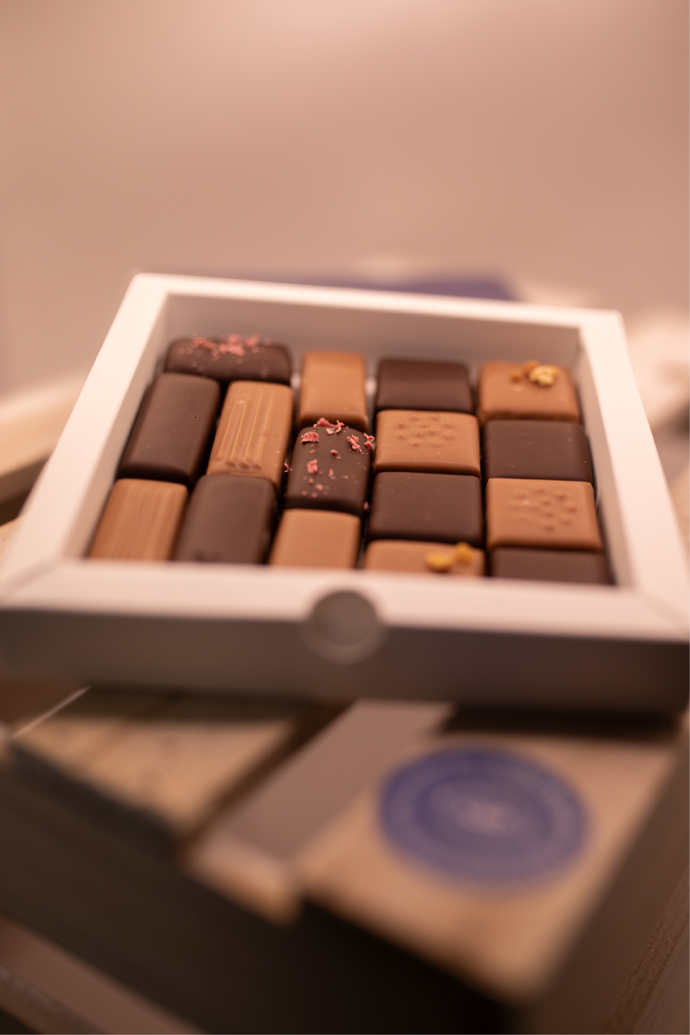 Sélection | Coffret de chocolats « Ganache & Praliné » | Ganache & Cabosse